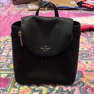 Kate Spade Black New York Leather Backpack